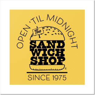The Sandwich Shop (black) Posters and Art